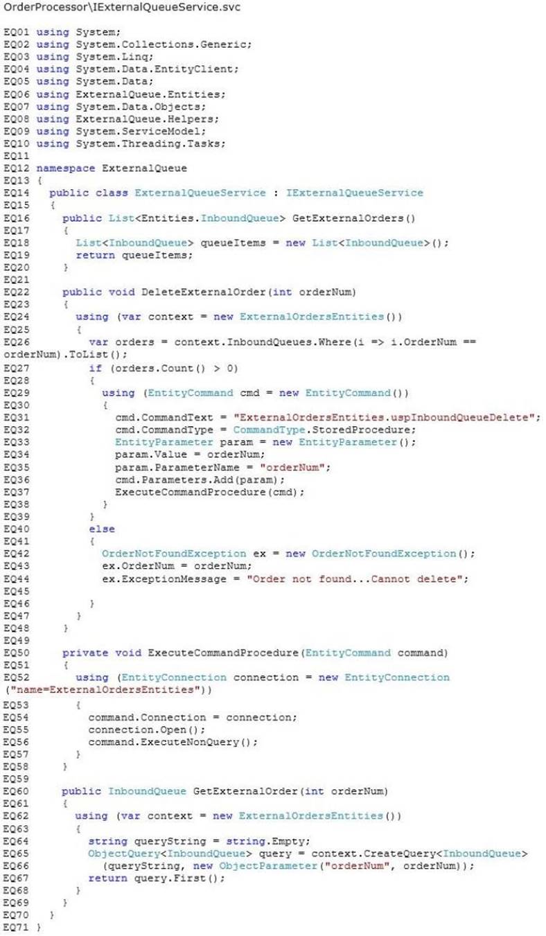 70-487 dumps exhibit