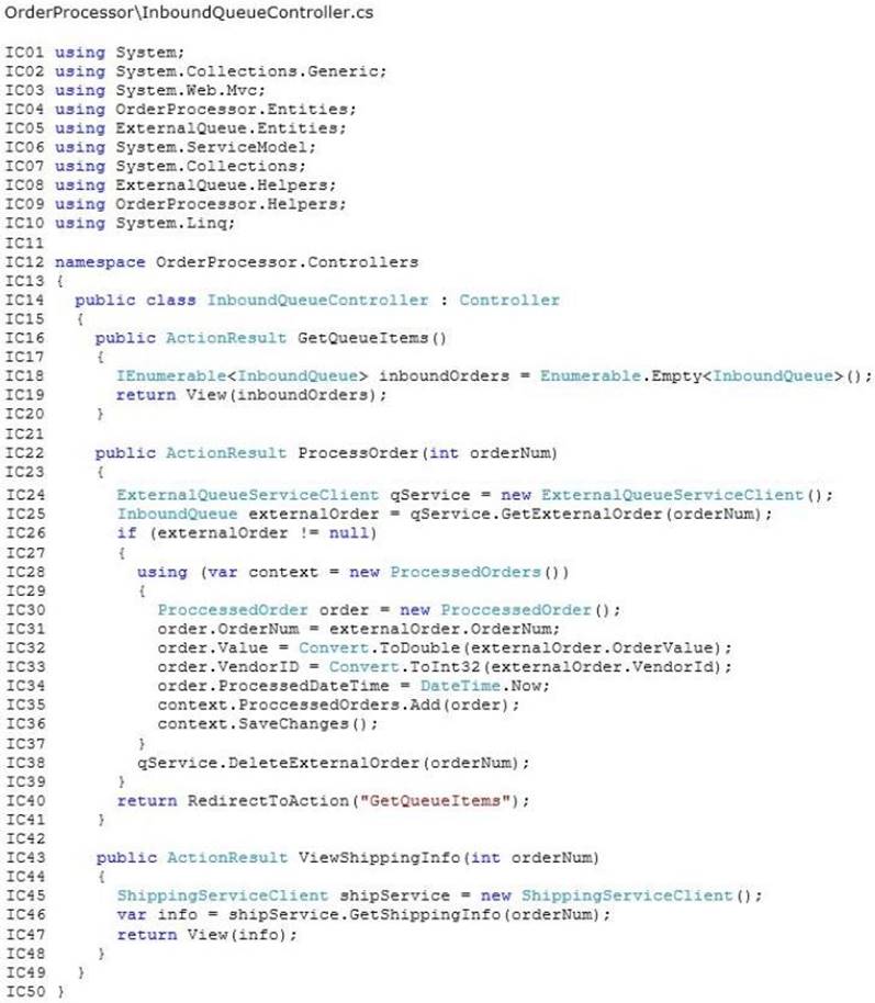 70-487 dumps exhibit