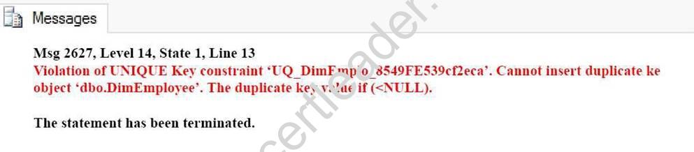 70-767 dumps exhibit